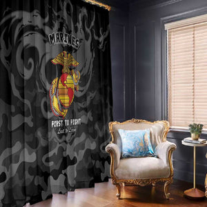 Montford Point Marines Window Curtain First To Fight Last to Leave
