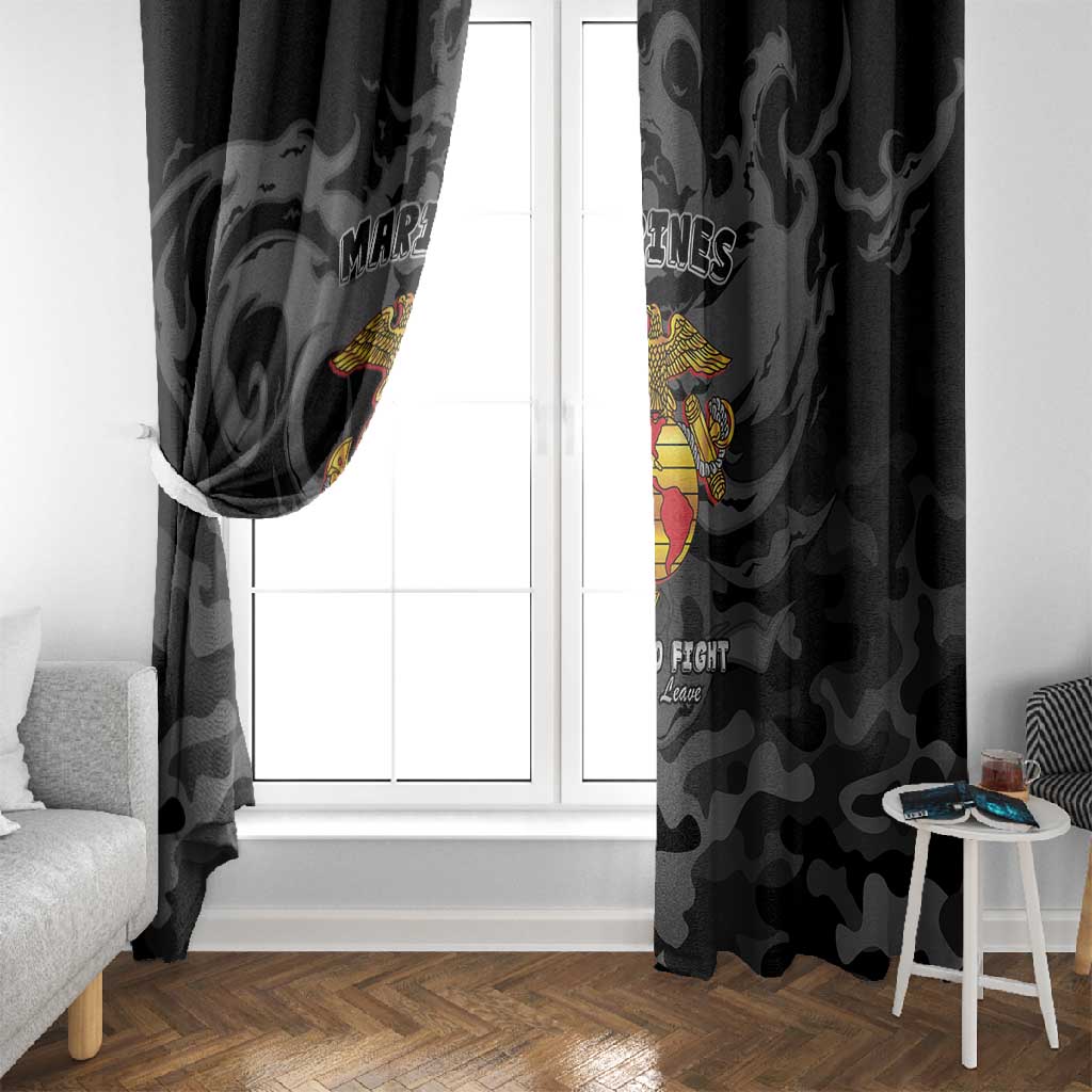 Montford Point Marines Window Curtain First To Fight Last to Leave