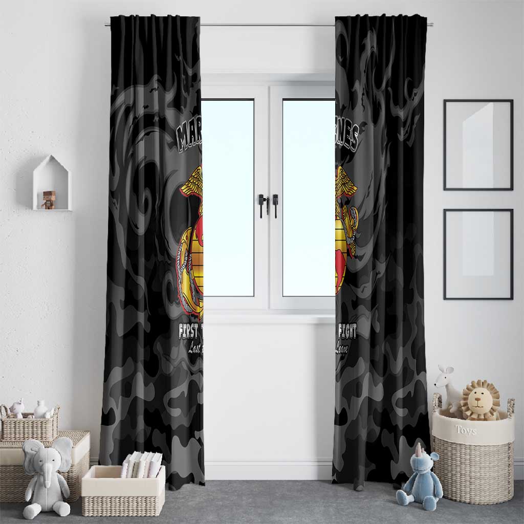 Montford Point Marines Window Curtain First To Fight Last to Leave
