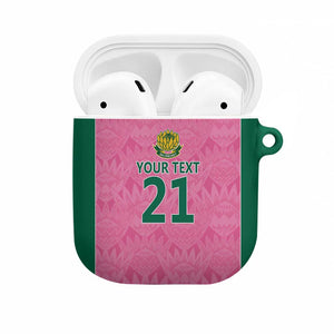 Pink South Africa Cricket Custom AirPods Case African King Proteas Be Way Pink