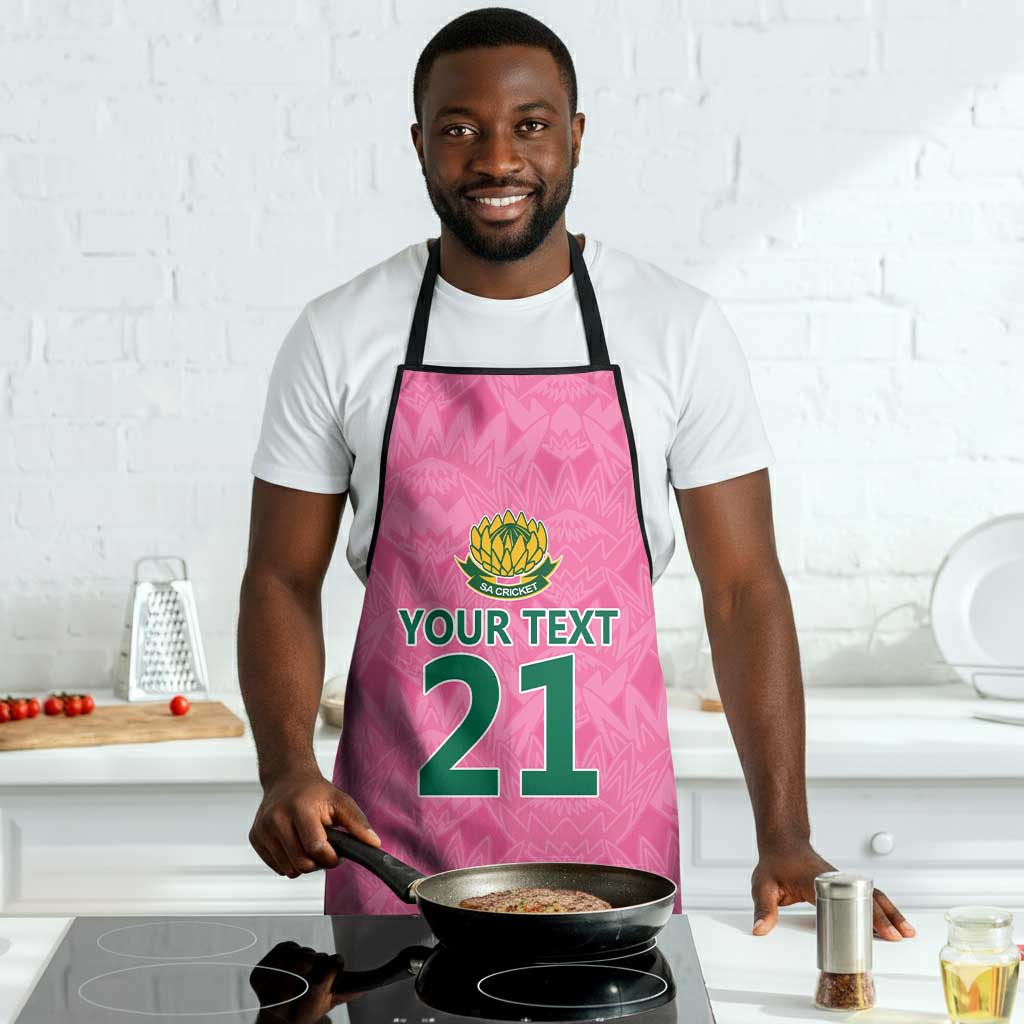 Pink South Africa Cricket Custom Apron African King Proteas Be Way Pink