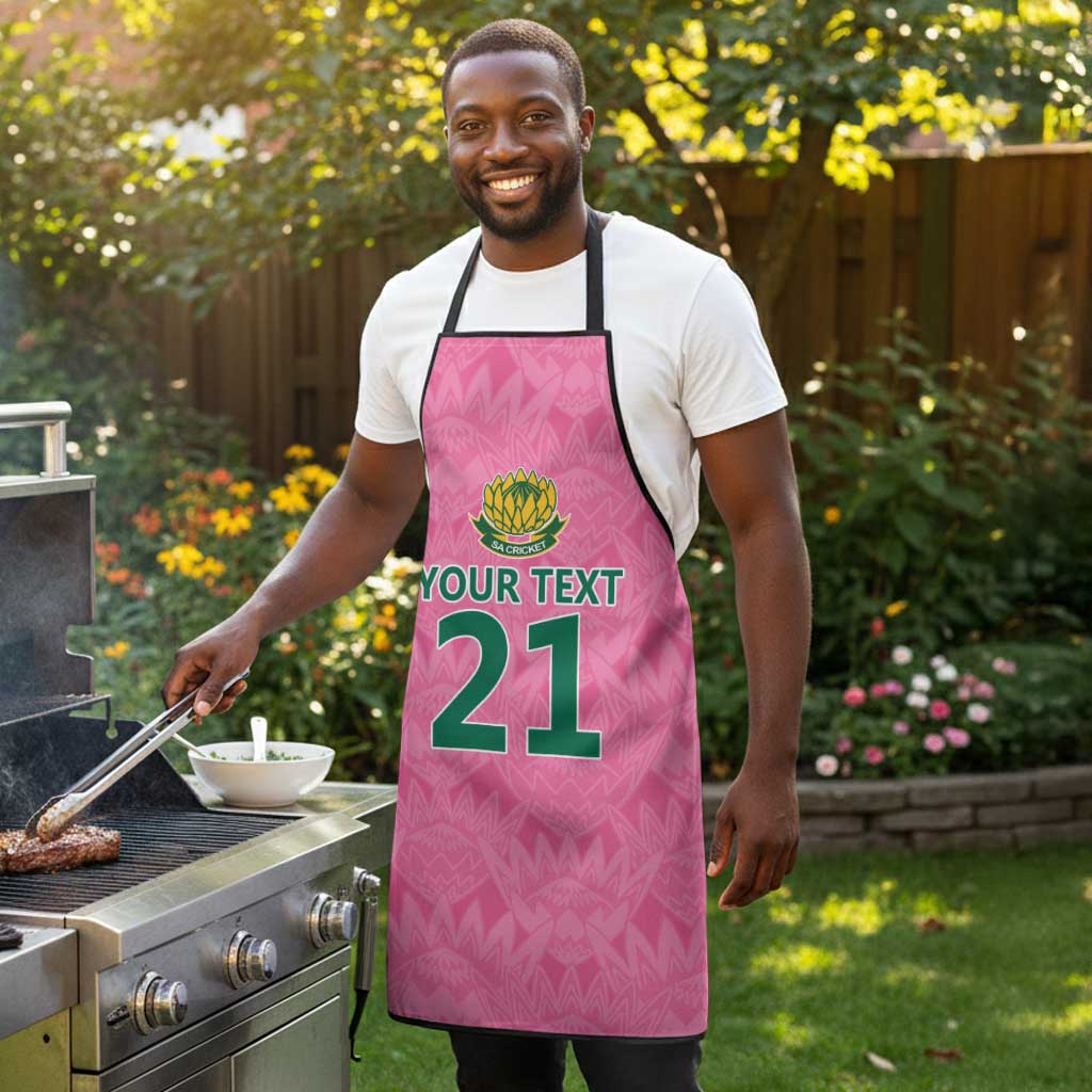 Pink South Africa Cricket Custom Apron African King Proteas Be Way Pink