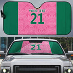 Pink South Africa Cricket Custom Auto Sun Shade African King Proteas Be Way Pink