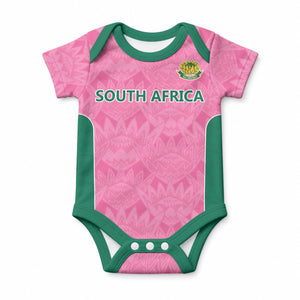 Pink South Africa Cricket Custom Baby Onesie African King Proteas Be Way Pink