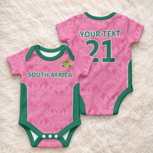 Pink South Africa Cricket Custom Baby Onesie African King Proteas Be Way Pink