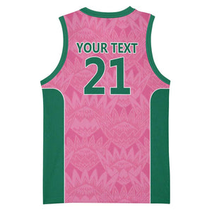 Pink South Africa Cricket Custom Basketball Jersey African King Proteas Be Way Pink LT9