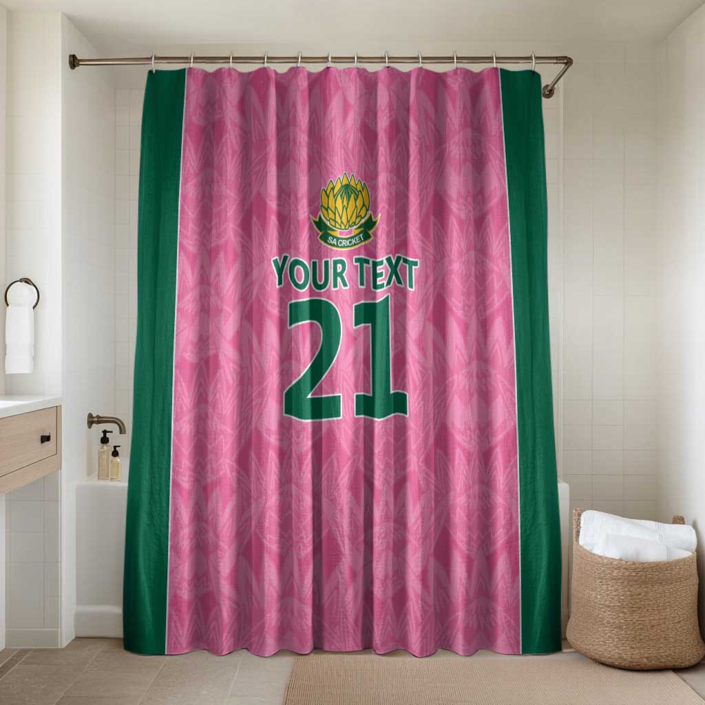 Pink South Africa Cricket Custom Bathroom Set African King Proteas Be Way Pink