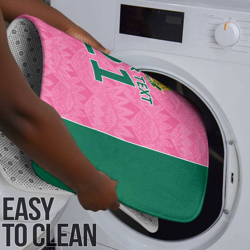 Pink South Africa Cricket Custom Bathroom Set African King Proteas Be Way Pink
