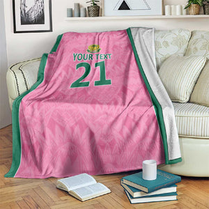 Pink South Africa Cricket Custom Blanket African King Proteas Be Way Pink