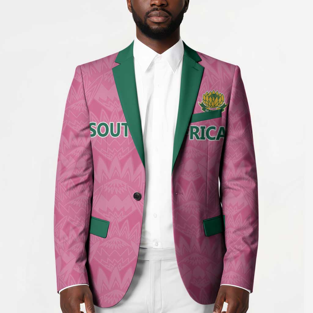 Pink South Africa Cricket Custom Blazer African King Proteas Be Way Pink