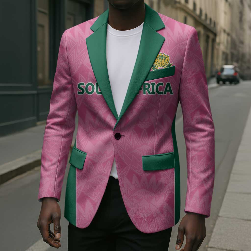 Pink South Africa Cricket Custom Blazer African King Proteas Be Way Pink