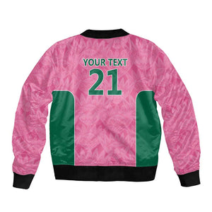 Pink South Africa Cricket Custom Bomber Jacket African King Proteas Be Way Pink