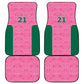 Pink South Africa Cricket Custom Car Mats African King Proteas Be Way Pink