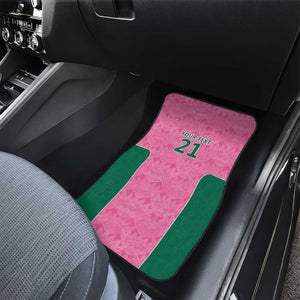 Pink South Africa Cricket Custom Car Mats African King Proteas Be Way Pink