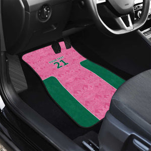 Pink South Africa Cricket Custom Car Mats African King Proteas Be Way Pink