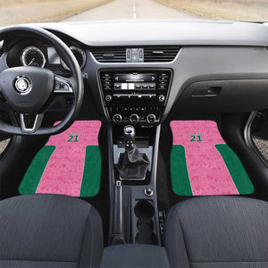 Pink South Africa Cricket Custom Car Mats African King Proteas Be Way Pink