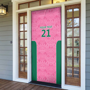 Pink South Africa Cricket Custom Door Cover African King Proteas Be Way Pink