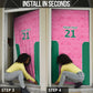 Pink South Africa Cricket Custom Door Cover African King Proteas Be Way Pink