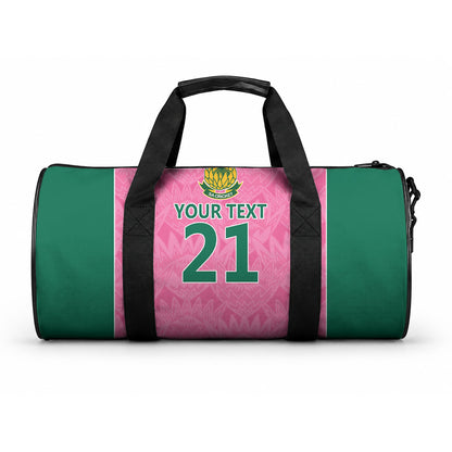 Pink South Africa Cricket Custom Duffle Bag African King Proteas Be Way Pink