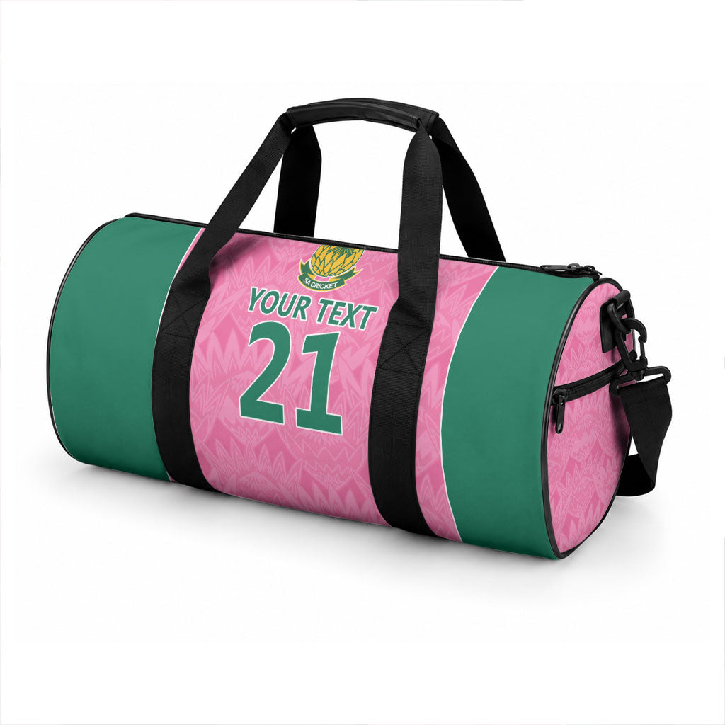 Pink South Africa Cricket Custom Duffle Bag African King Proteas Be Way Pink