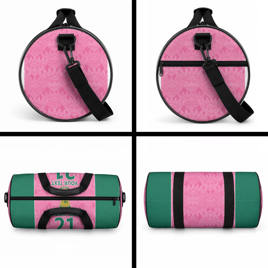 Pink South Africa Cricket Custom Duffle Bag African King Proteas Be Way Pink