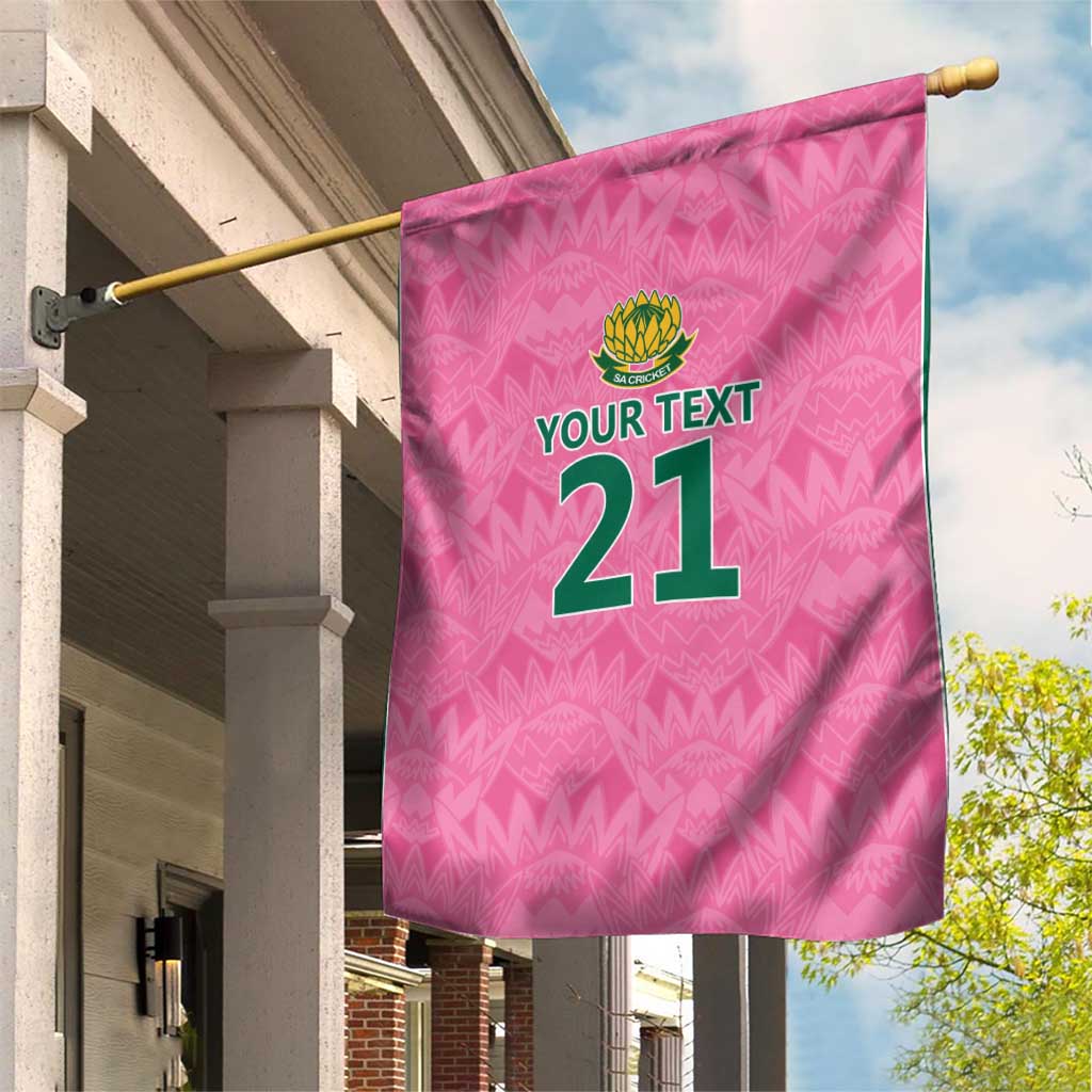 Pink South Africa Cricket Custom Garden Flag African King Proteas Be Way Pink