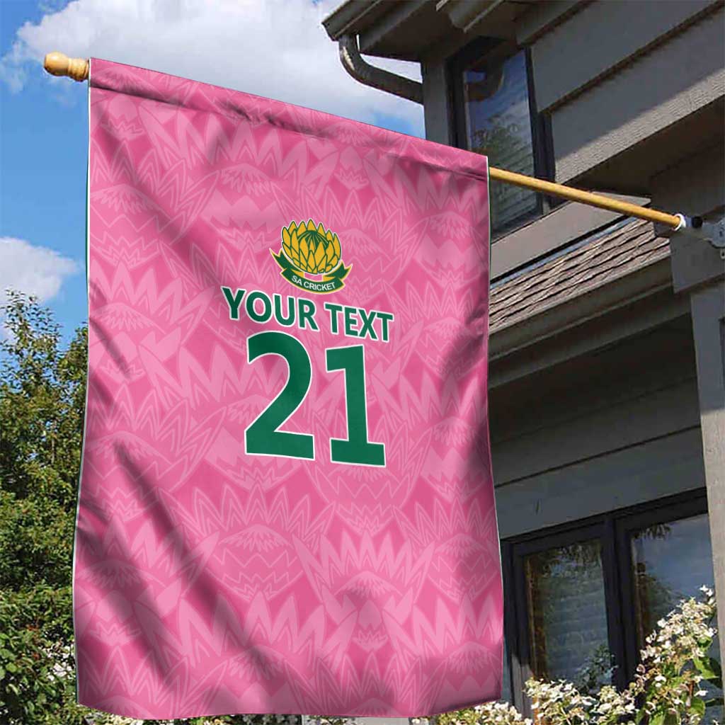 Pink South Africa Cricket Custom Garden Flag African King Proteas Be Way Pink