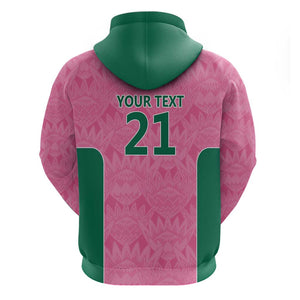 Pink South Africa Cricket Custom Hoodie African King Proteas Be Way Pink