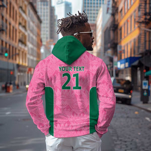 Pink South Africa Cricket Custom Hoodie African King Proteas Be Way Pink