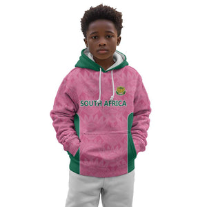 Pink South Africa Cricket Custom Kid Hoodie African King Proteas Be Way Pink