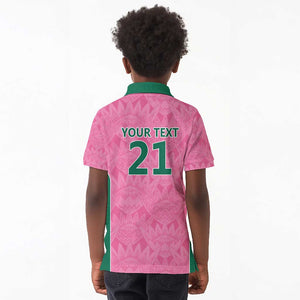 Pink South Africa Cricket Custom Kid Polo Shirt African King Proteas Be Way Pink