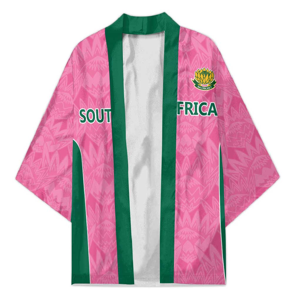 Pink South Africa Cricket Custom Kimono African King Proteas Be Way Pink