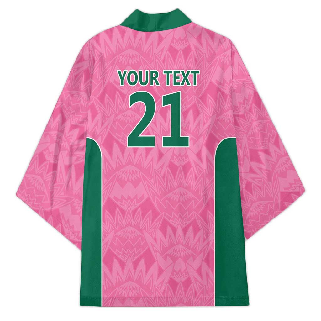 Pink South Africa Cricket Custom Kimono African King Proteas Be Way Pink