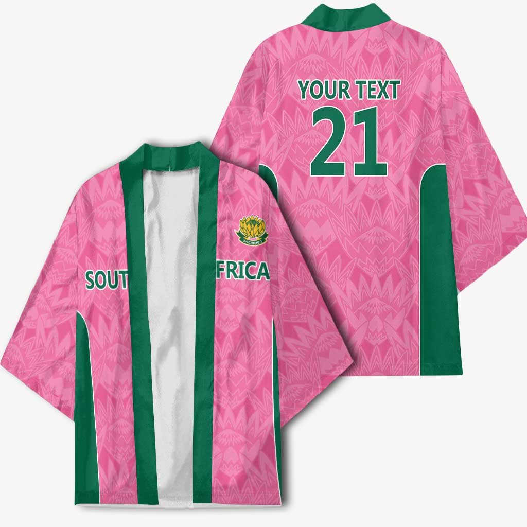 Pink South Africa Cricket Custom Kimono African King Proteas Be Way Pink