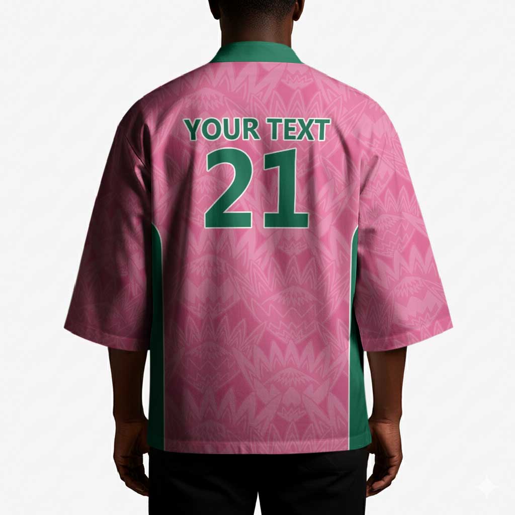 Pink South Africa Cricket Custom Kimono African King Proteas Be Way Pink