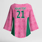 Pink South Africa Cricket Custom Kimono Sleeve Blouse African King Proteas Be Way Pink