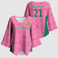 Pink South Africa Cricket Custom Kimono Sleeve Blouse African King Proteas Be Way Pink