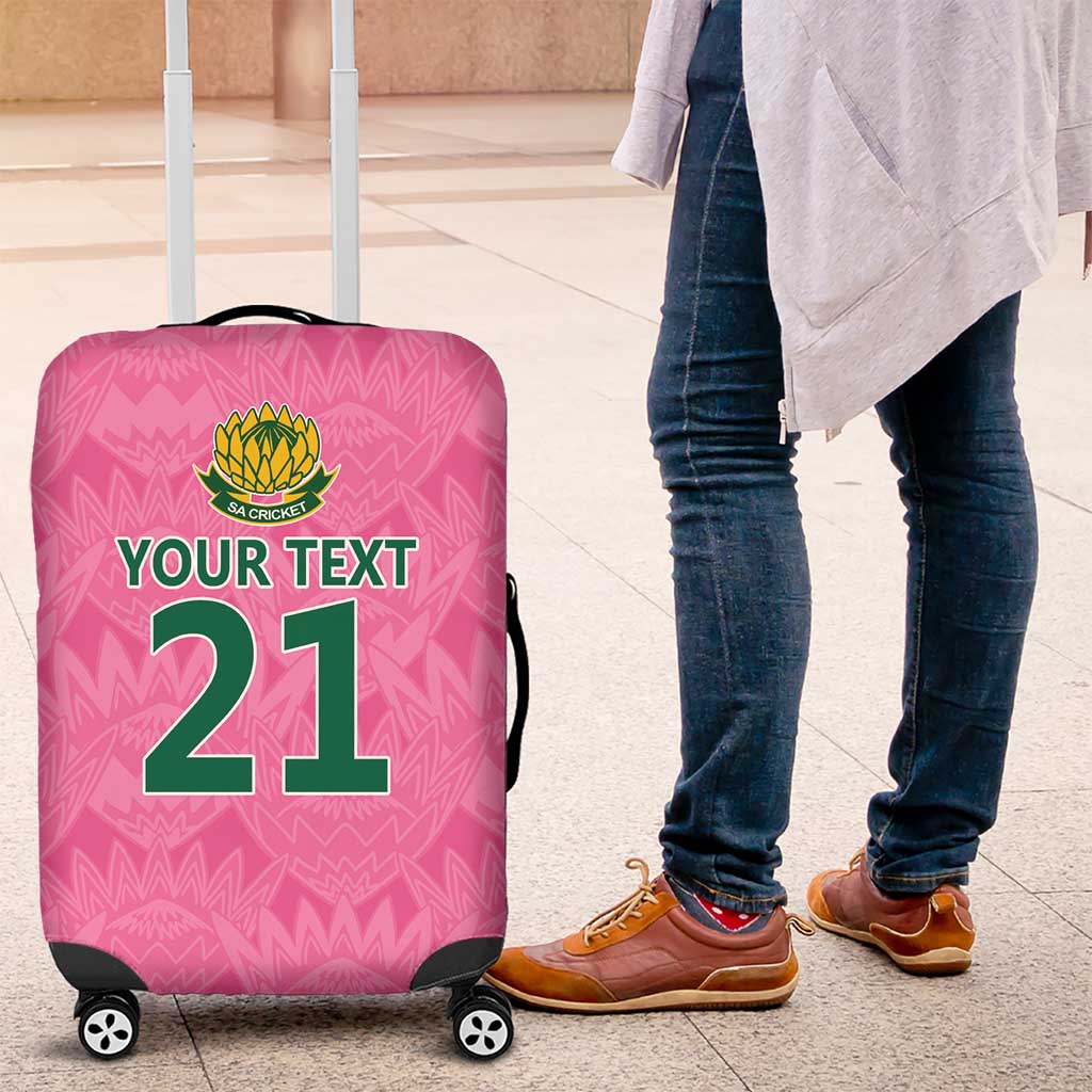 Pink South Africa Cricket Custom Luggage Cover African King Proteas Be Way Pink