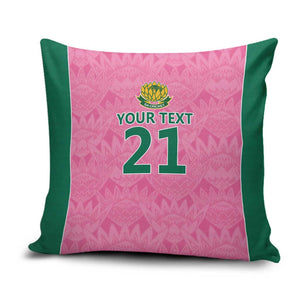 Pink South Africa Cricket Custom Pillow Cover African King Proteas Be Way Pink