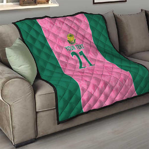 Pink South Africa Cricket Custom Quilt African King Proteas Be Way Pink