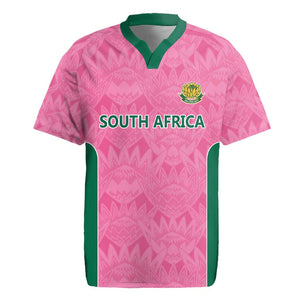 Pink South Africa Cricket Custom Rugby Jersey African King Proteas Be Way Pink