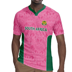 Pink South Africa Cricket Custom Rugby Jersey African King Proteas Be Way Pink