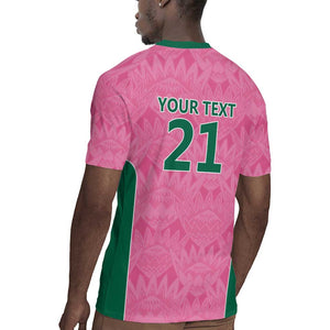 Pink South Africa Cricket Custom Rugby Jersey African King Proteas Be Way Pink