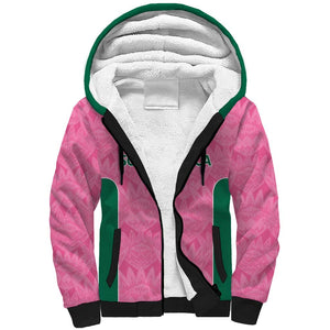 Pink South Africa Cricket Custom Sherpa Hoodie African King Proteas Be Way Pink