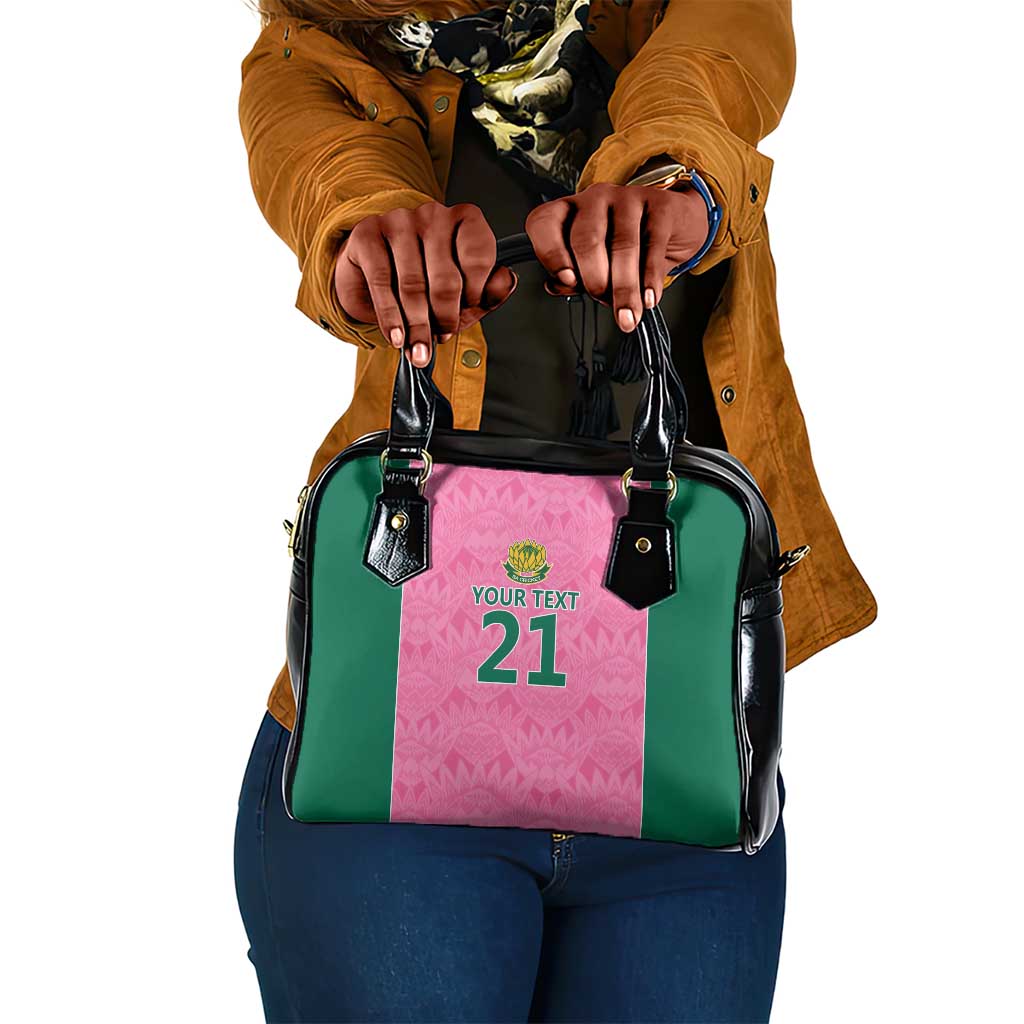 Pink South Africa Cricket Custom Shoulder Handbag African King Proteas Be Way Pink