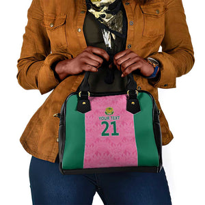 Pink South Africa Cricket Custom Shoulder Handbag African King Proteas Be Way Pink