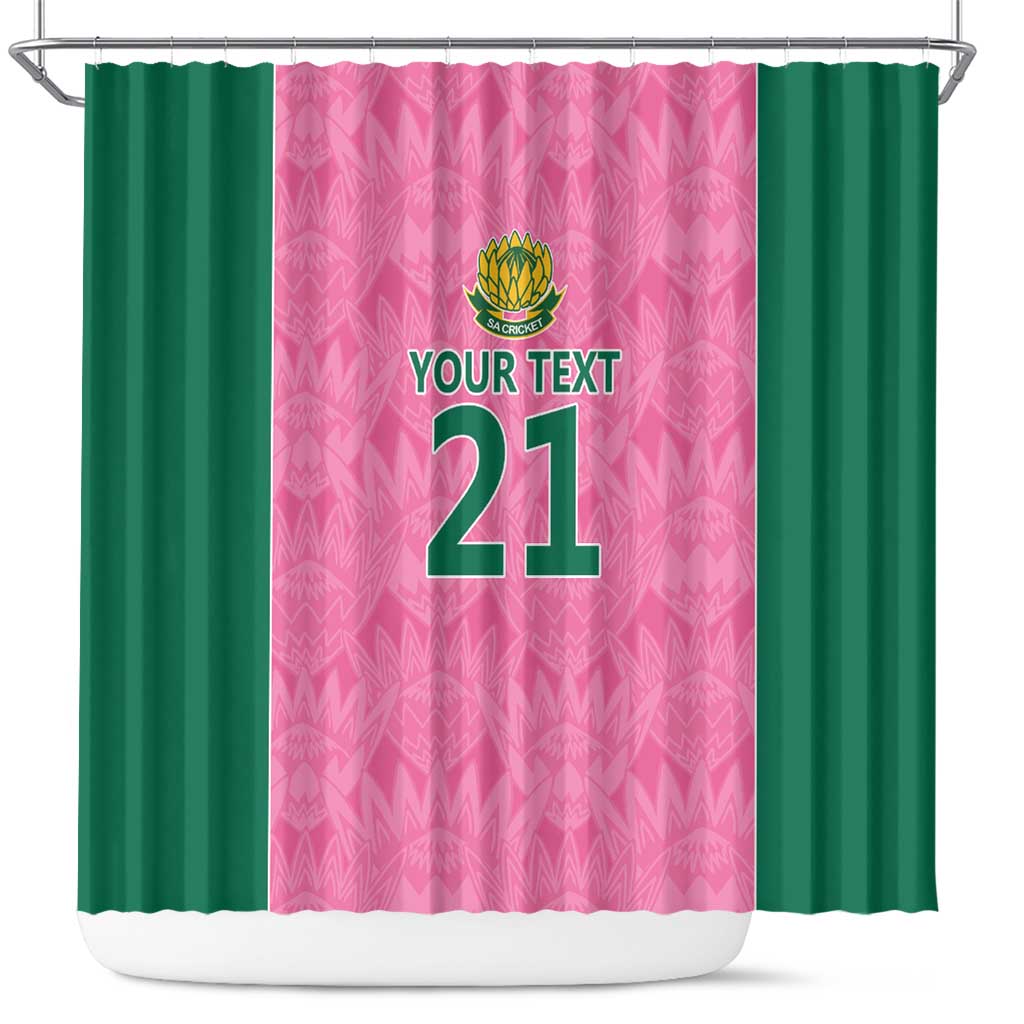 Pink South Africa Cricket Custom Shower Curtain African King Proteas Be Way Pink