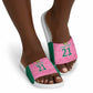 Pink South Africa Cricket Custom Slide Sandals African King Proteas Be Way Pink