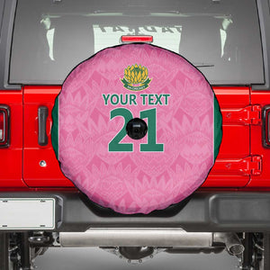 Pink South Africa Cricket Custom Spare Tire Cover African King Proteas Be Way Pink