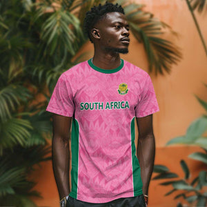 Pink South Africa Cricket Custom T shirt African King Proteas Be Way Pink